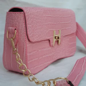 حقيبة يد بعلامة H - وردي