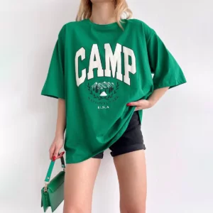 تيشيرت CAMP فري سايز - اخضر, free size