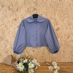 قميص سادة قصير - رصاصي, free size