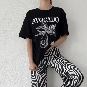 تيشيرت avocado - اسود, free size