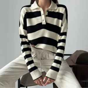 سويتر مخطط - free size