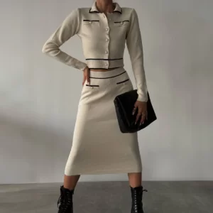 طقم تنورة بيجي - free size