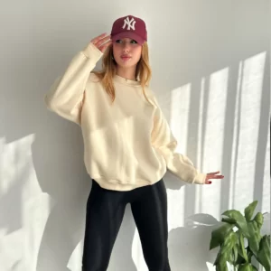 سويتر سادة اوفرسايز - بيجي