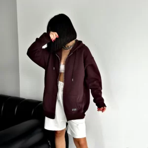 جاكيت سادة - ماروني, free size